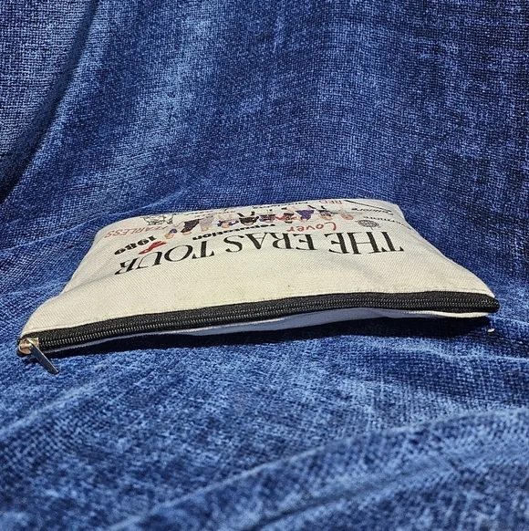 T Swift Eras Tour Pencil Pouch Cotton Canvas Zipper - Picture 2 of 6